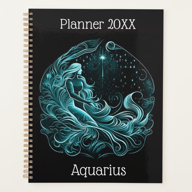 Agenda Aquarius Zodiac Planner (Frente)
