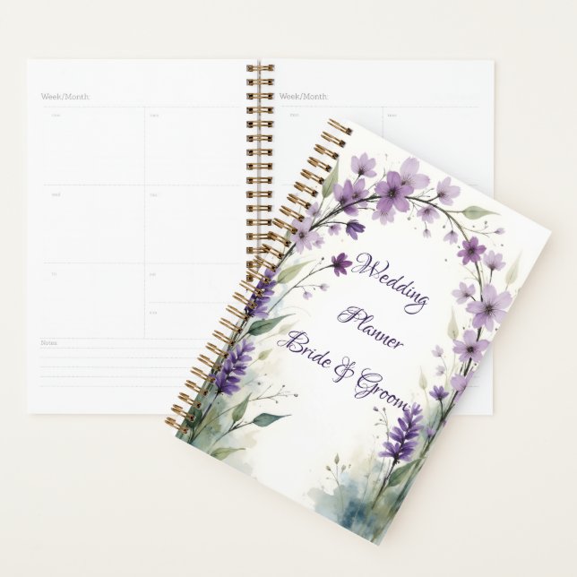 Agenda Arco Floral de Casamento Lavanda Lilás (Exibição)