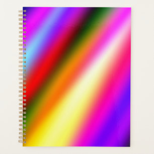 Agenda Arco-íris abstrato pastel cor-de-rosa-azul ombre