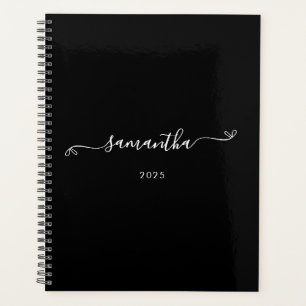 Agenda Arco Personalizado Preto e Branco Fofo