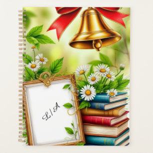 Agenda Arco vermelho, Ouro e elementos decorativos