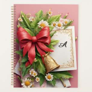 Agenda Arco vermelho, Ouro e elementos decorativos