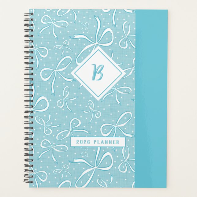 Agenda Arcos de coquete azuis deliciosos (Frente)