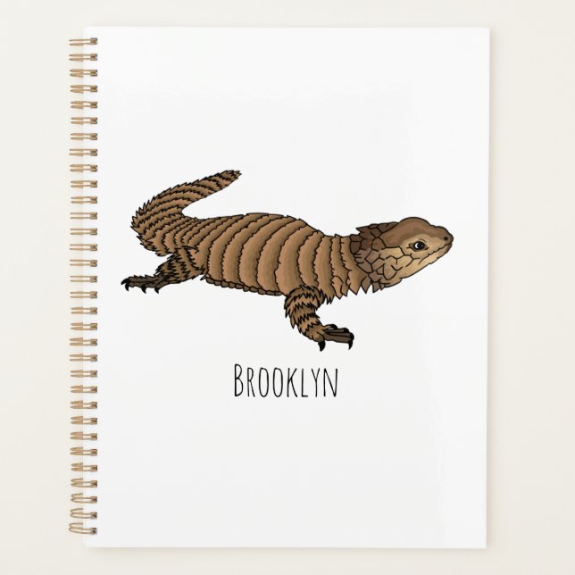 Agenda Armadillo girdled lizard cartoon illustration  (Frente)