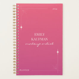 Agenda Arranjo Elegante Rosa Moderno