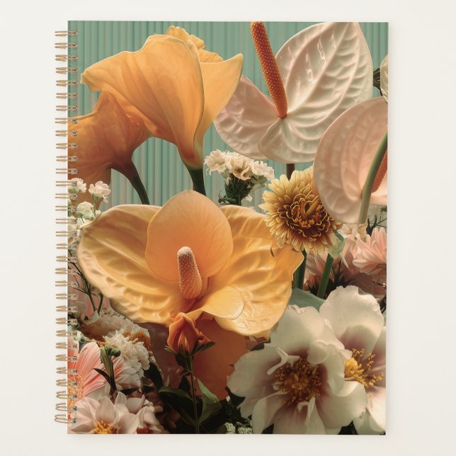 Agenda Arranjo Floral de Antúrio e Flores Tropicais (Frente)