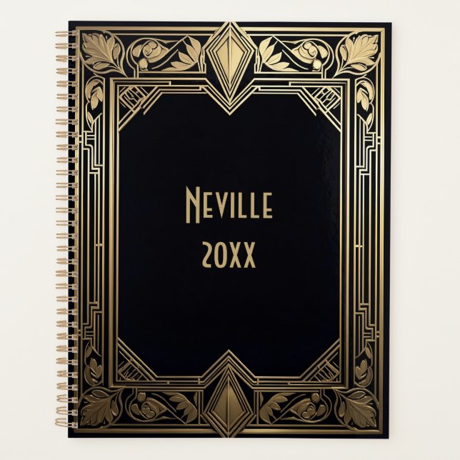 Agenda Art Deco Frame Floral (Frente)
