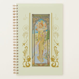 Agenda Art Nouveau Alphonse Mucha - O Brilho do Dia