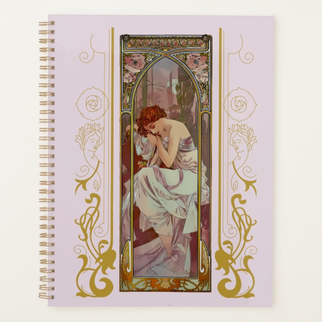 Agenda Art Noveau Alphonse Mucha Night Rest (Frente)