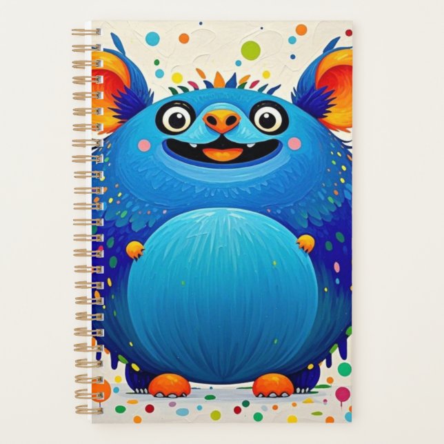 Agenda Arte abstrato de animais expressiva design de cor (Frente)