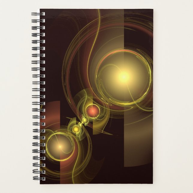 Agenda Arte Abstrato de Conexão Inteira (Frente)