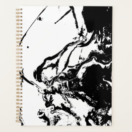 Agenda Arte acidental de Abstrato preto e branco