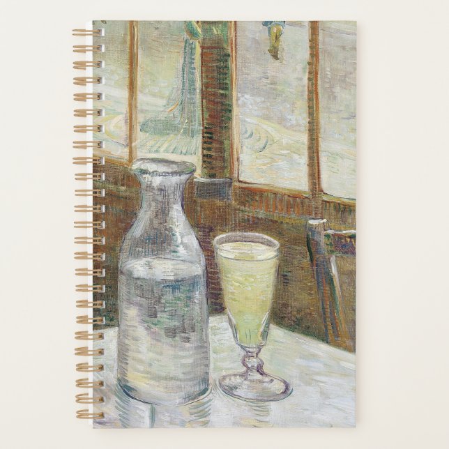 Agenda Arte Clássica de Van Gogh Café Absinto Paris (Frente)