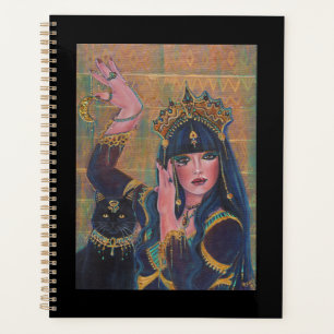 Agenda Arte de Deusa Egípcia Basteta por Renee Lavoie