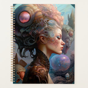Agenda Arte de Ficção Científica Surreal alienígena