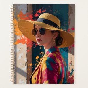 Agenda Arte de Impressão de Retrato Moderno Elegante