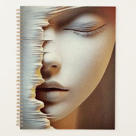 Agenda Arte de Parede de Rosto Feminino Abstrato – Textur