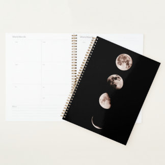Agenda Arte de Parede Fases da Lua – Decoração Celestial 