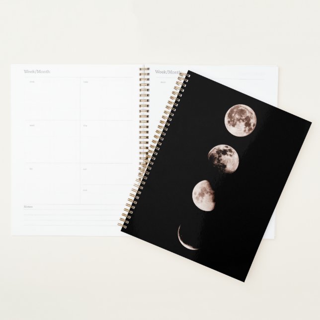 Agenda Arte de Parede Fases da Lua – Decoração Celestial  (Exibição)