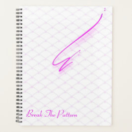 Agenda Arte de Quebra de Grade Neon | Grade Isométrica co