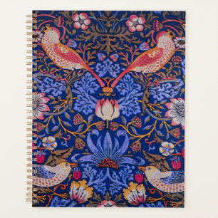Agenda Arte de Rosa Roxa Lavanda Ladrão de Morango Morris