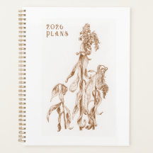 Arte de Tinta Botânica Sazonal Elegante 2026