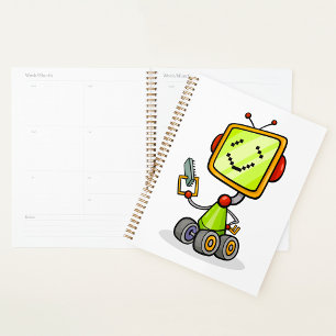 Agenda Arte Digital de Tecnologia de IA Divertida de Robô