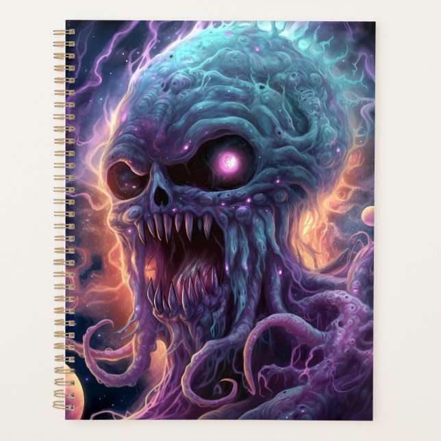 Agenda Arte do horror do monstro espacial (Frente)