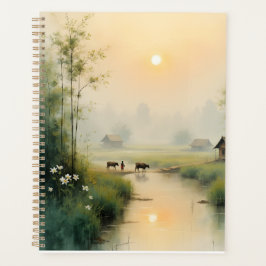 Agenda Arte em Aquarela da Aldeia da Névoa Matinal Vietna