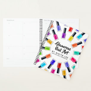 Agenda Arte em Esmalte de Unhas Bright Rainbow Tech Salão