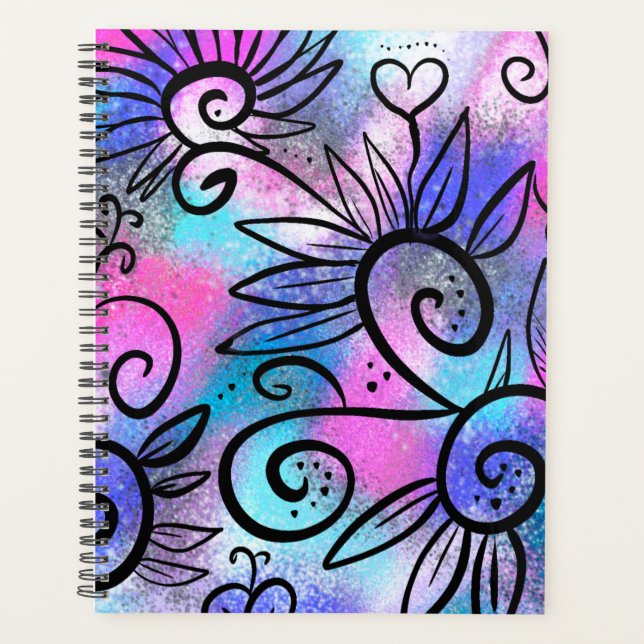 Agenda Arte floral engraçada (Frente)