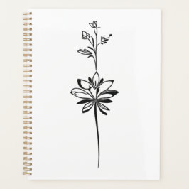 Agenda "Arte Floral Minimalista" Design elegante