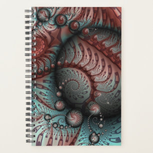 Agenda Arte fractal de fantasia vívida abstrata marrom az