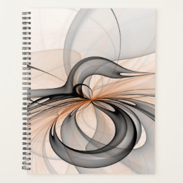 Agenda Arte fractal moderno cinza sienito antracito abstr