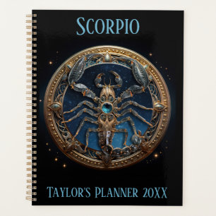 Agenda Arte Místico do Zodíaco de Escorpião
