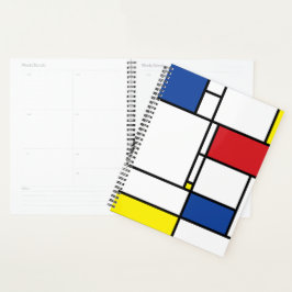 Agenda Arte Moderna De Stijl Geométrica Minimalista Mondr