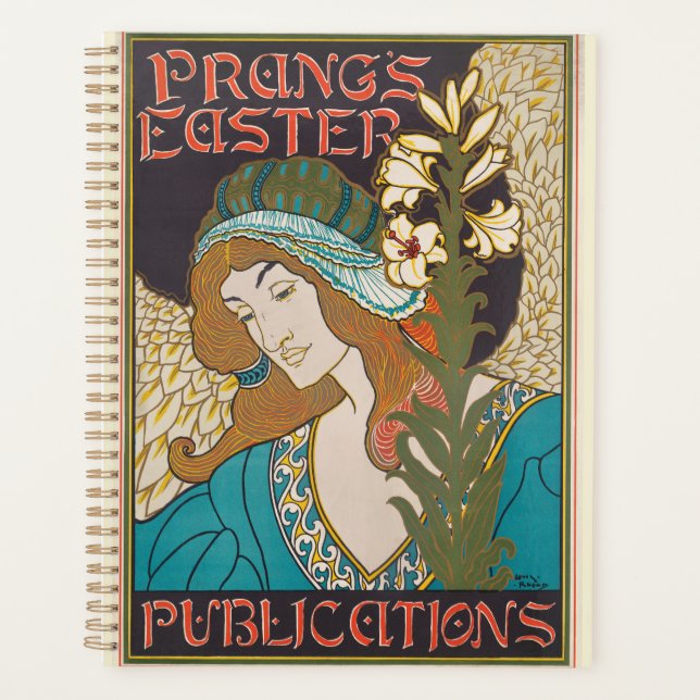 Agenda Arte Nova da Asa da Mulher Lírio de Páscoa da Pran (Frente)