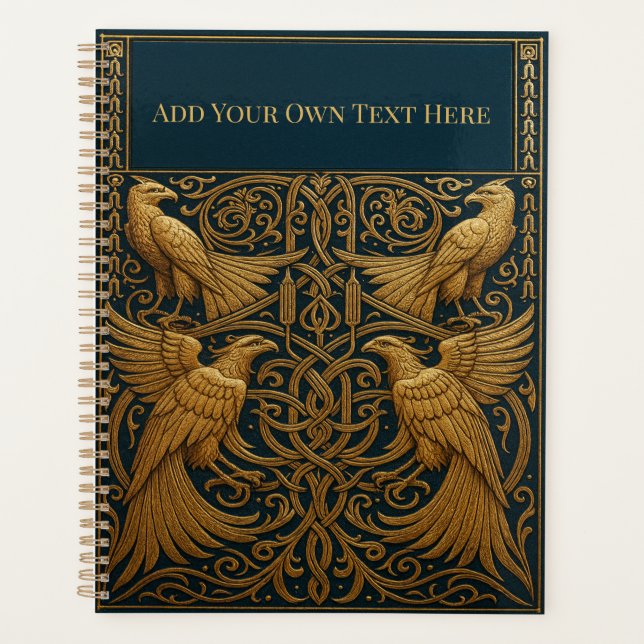 Agenda Arte Nova Personalizada Vintage (Frente)