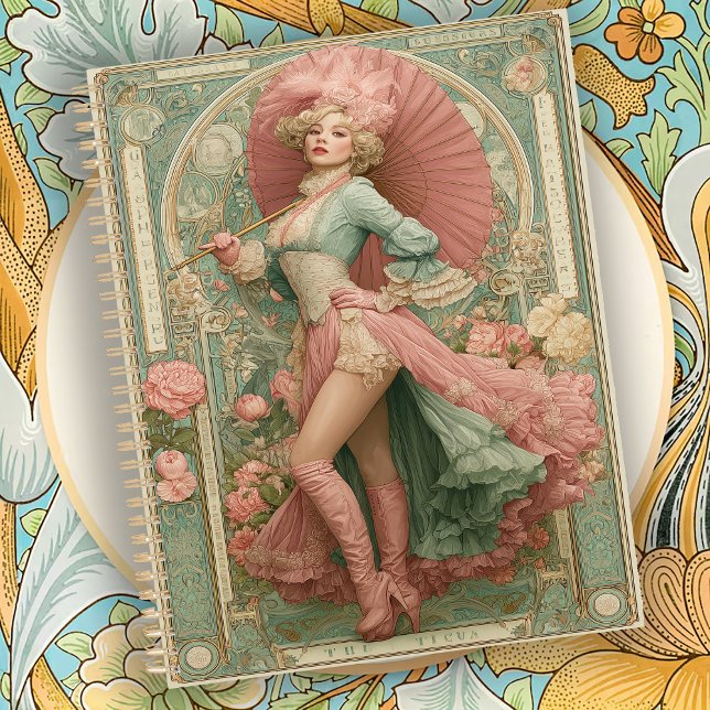 Agenda Arte Nova Romântica Circense Vintage (Criador carregado)