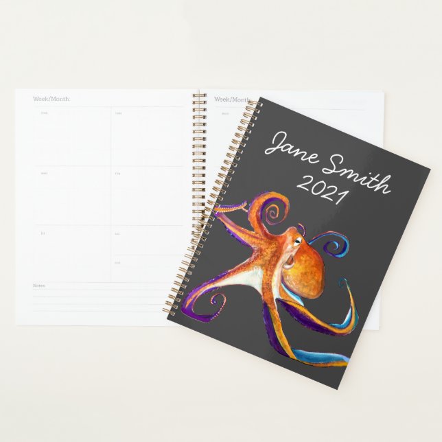 Agenda Arte octopus sealife (Exibição)