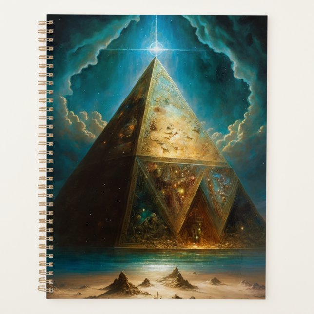 Agenda Arte Visionária da Pirâmide Mística (Frente)