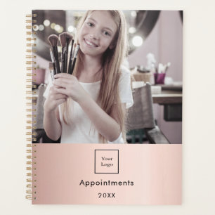 Agenda Artista de maquiagem do logotipo de foto comercial