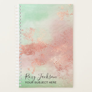 Agenda Artista elegante da maquiagem de rosa dourada