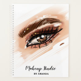 Agenda Artista Marrom Olhos Longos