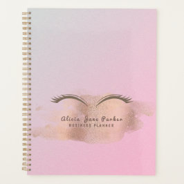 Agenda artista moderno da moda cor-de-rosa com brilho ros