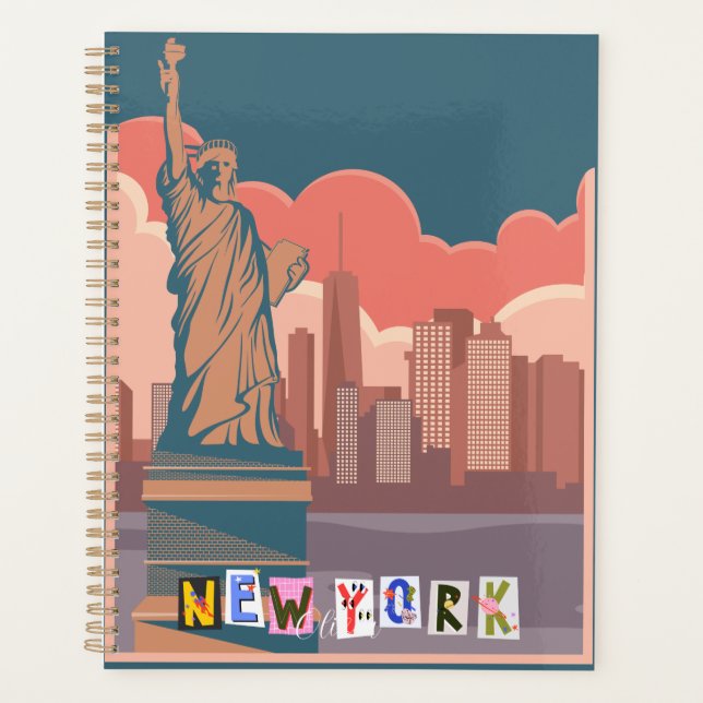 Agenda Artistic New York Skyline  Personalized  (Frente)