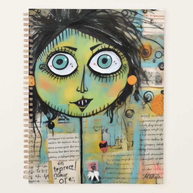 Agenda ArtLady 15 Encantada e angustiada (Frente)