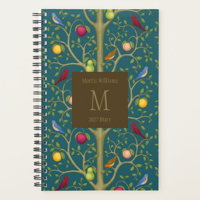 Agenda Árvore de Tesouros Vivos Monogramada 14x21,5cm (Frente)