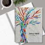 Agenda Árvore Mosaica<br><div class="desc">Este Planeador exclusivo é decorado com uma árvore de mosaico e tipografia de na moda. Personalize-o com seu nome e ano. Use a opção Ferramenta Design para alterar o tamanho, o estilo ou a cor do texto. Porque nós criamos a nossa trabalho de arte, você não encontrará esta imagem exata...</div>