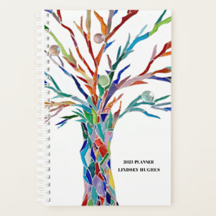 Agenda Árvore personalizada do arco-íris 2023